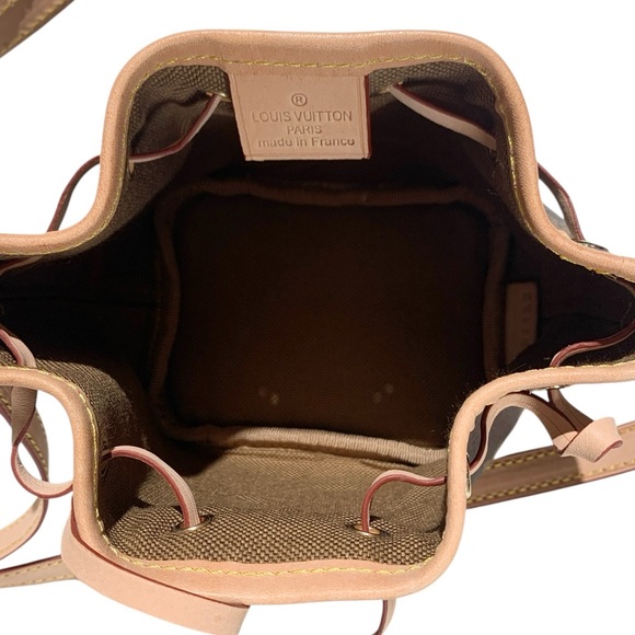 🆕 Louis Vuitton Style Nano Noe Brown Monogram Canvas Shoulder Bag 🆕 - Picture 9 of 10